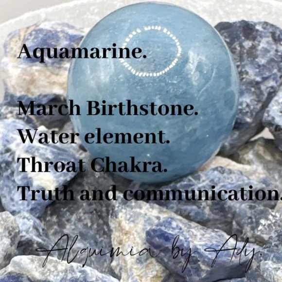 Aquamarine Bracelet March Birth Gemstone Bracelet 14k gold beaded unique - Picture 3 of 5